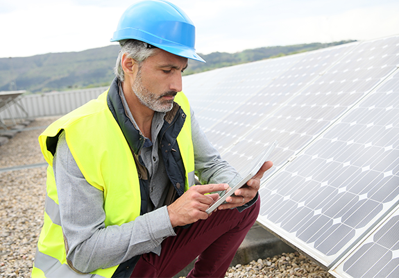 Solar Panel Worker