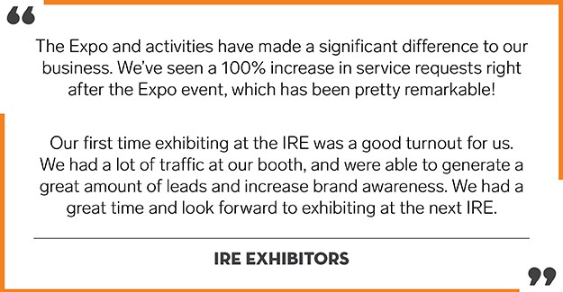 IRE Exhibitor Quote